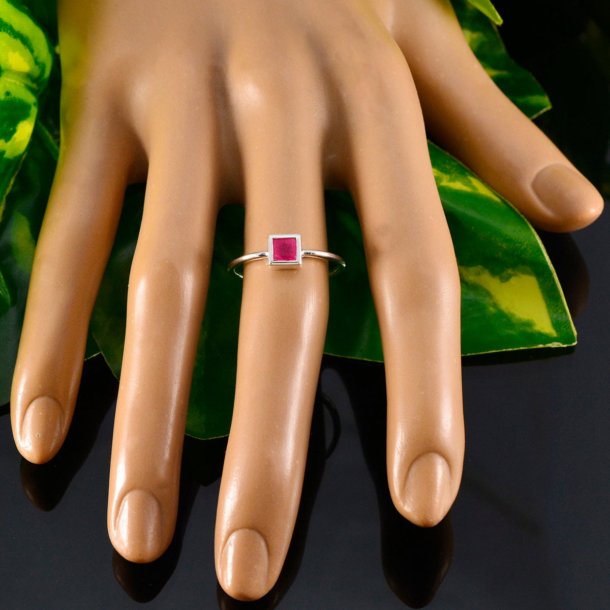 Priya Trendy Red Solitaire Ring