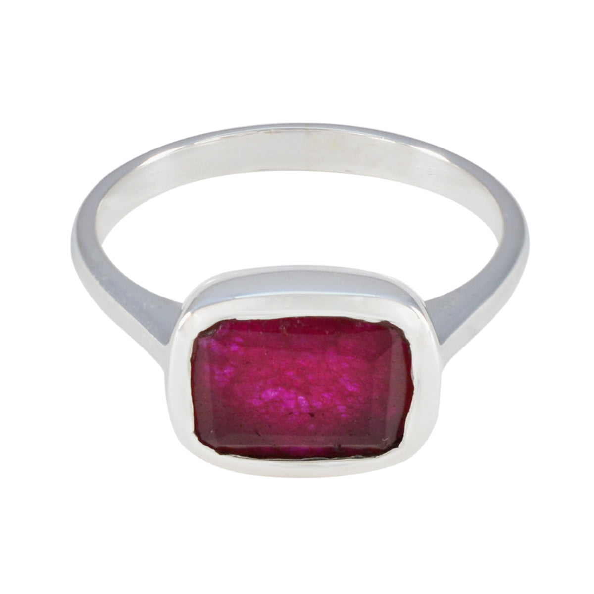 Siti Luxurious Red Solitaire Ring Indian Ruby Red