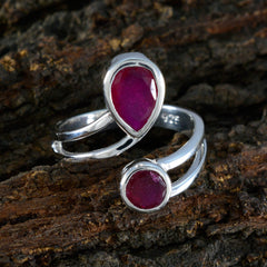 Hannah Fairytale Red Toi et Moi Ring