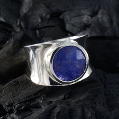 Emma Armor Blue Solitaire Band