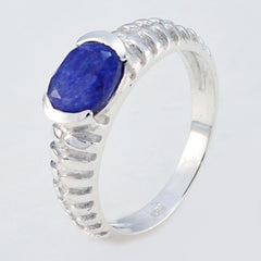 zazlle Contemporary Blue Solitaire Ring
