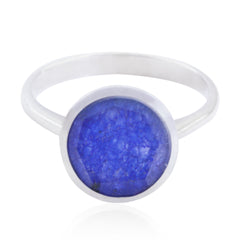 Nisa Fairytale Blue Solitaire Ring Indian Blue Sapphire Blue