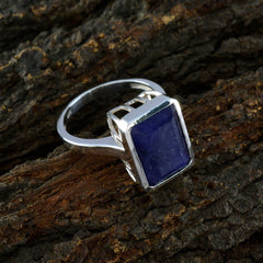 Isabel Abstract Blue Solitaire Ring
