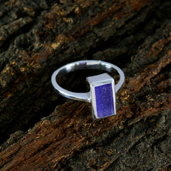 Sofía Contemporary Blue Solitaire Ring