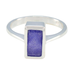 Sofía Contemporary Blue Solitaire Ring Indian Blue Sapphire Blue