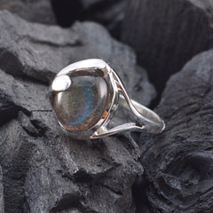 Amanda Traditional Grey Solitaire Ring