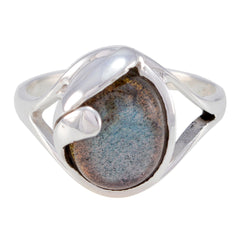 Amanda Traditional Grey Solitaire Ring