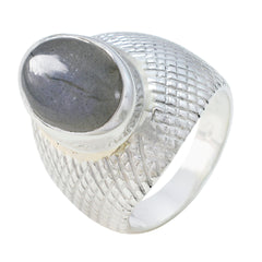 Dayana engravings Grey Solitaire Ring