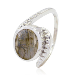Bruna Graceful Grey Solitaire Ring