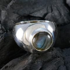 Ayesha Graceful Grey Solitaire Ring