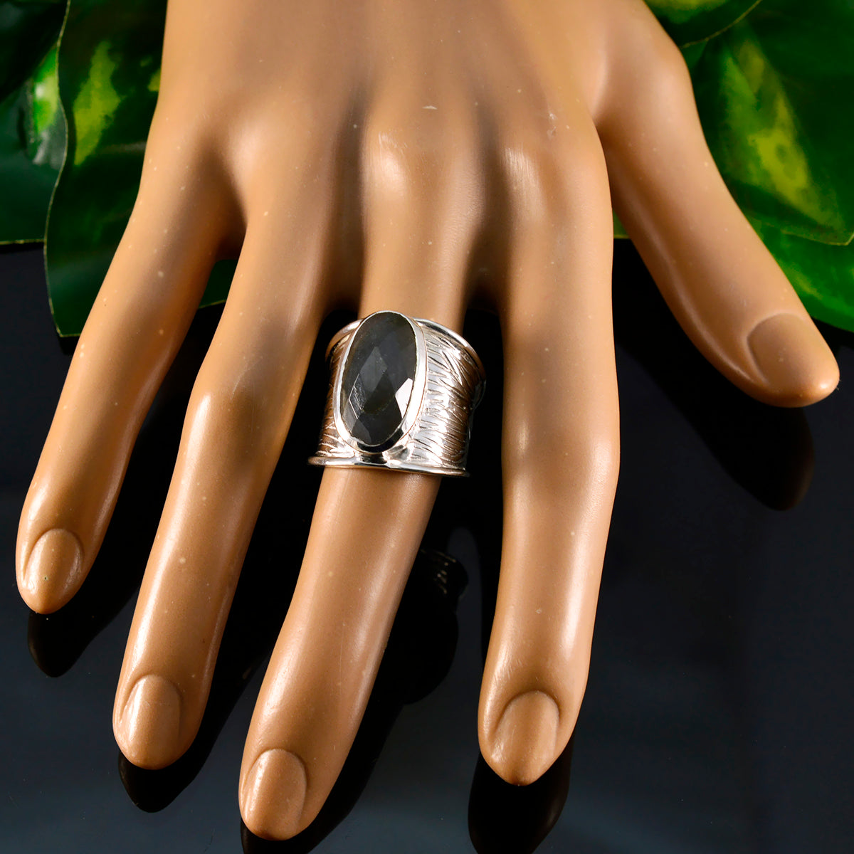 Autumn Heritage Grey Solitaire Ring