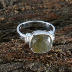 Lucia Trendy Grey Solitaire Ring