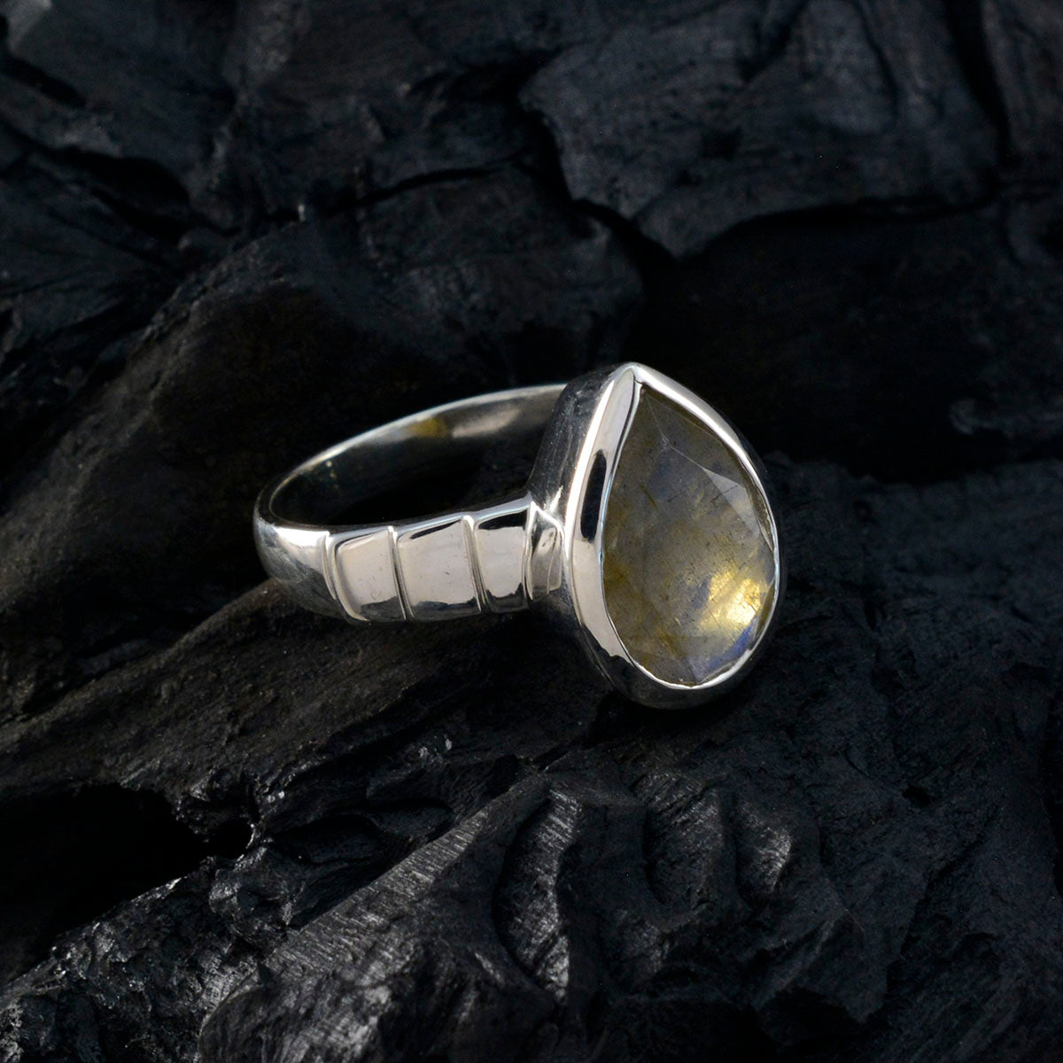 Scarlett Engagement Grey Solitaire Ring