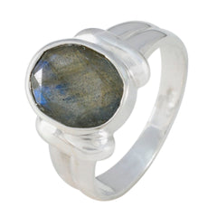 Liyana Abstract Grey Solitaire Ring