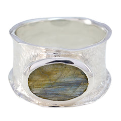 Ava Oversized Grey Solitaire Band
