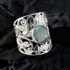 Sara Filigree Grey Solitaire Ring