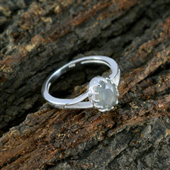 Violet Trendy Grey Solitaire Ring
