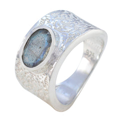 Nisa Art Deco Grey Solitaire Ring