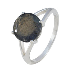 Alina Glamorous Grey Solitaire Ring