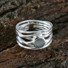 Lily Rope-Wire Grey Solitaire Band