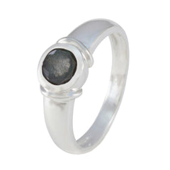 Nisa Contemporary Grey Solitaire Ring