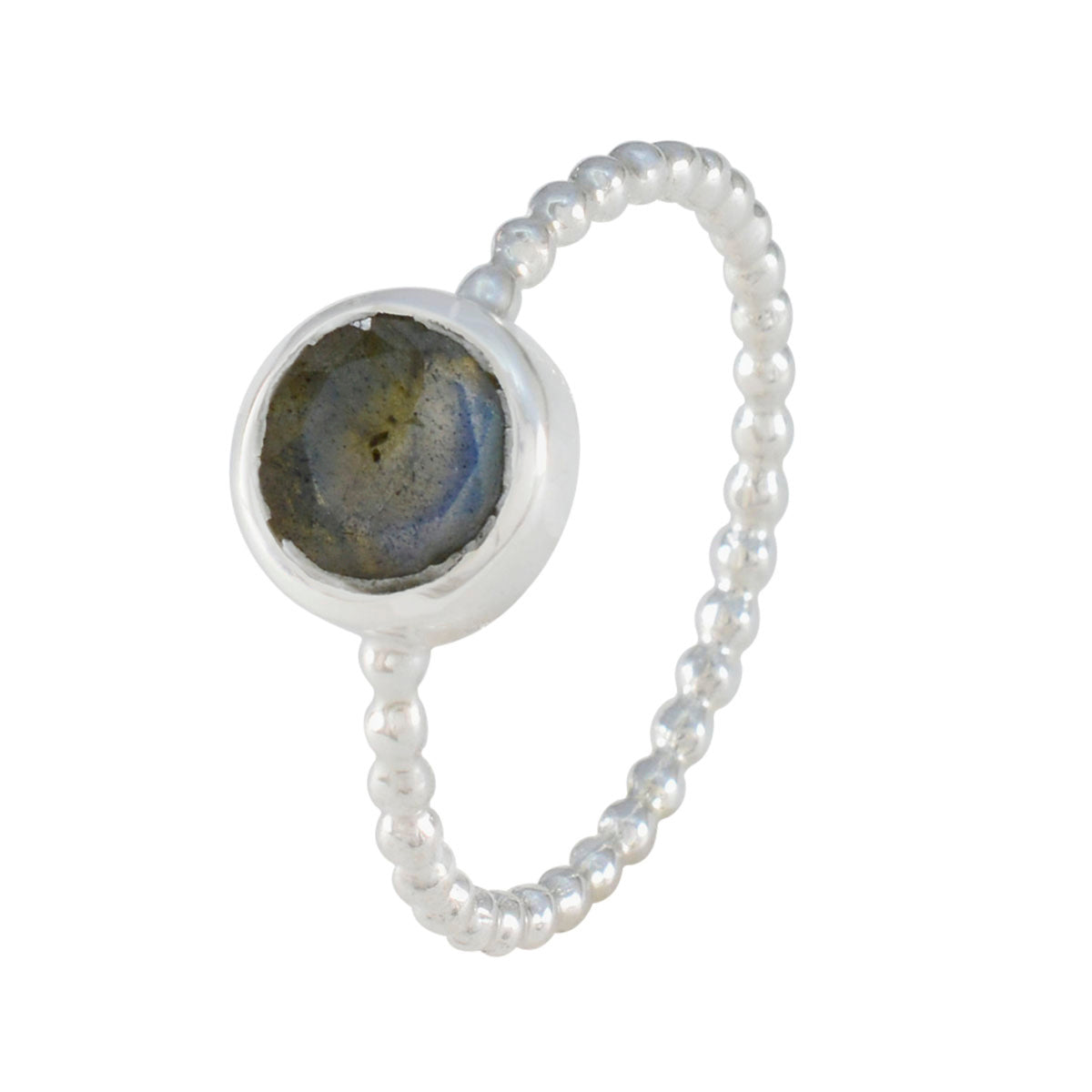 Soo-jin Twist Grey Solitaire Ring