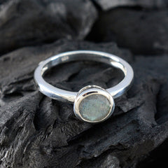 Katharina Abstract Grey Solitaire Ring