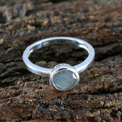 Katharina Abstract Grey Solitaire Ring