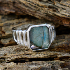 Autumn Signet Grey Solitaire Ring