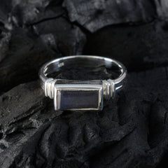 Isabel Romantic Grey Solitaire Ring