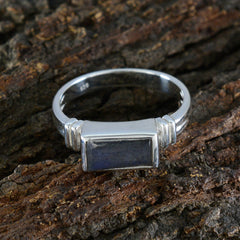 Isabel Romantic Grey Solitaire Ring
