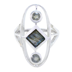 Rosa Luxurious Grey Trilogy Ring Labradorite Gray