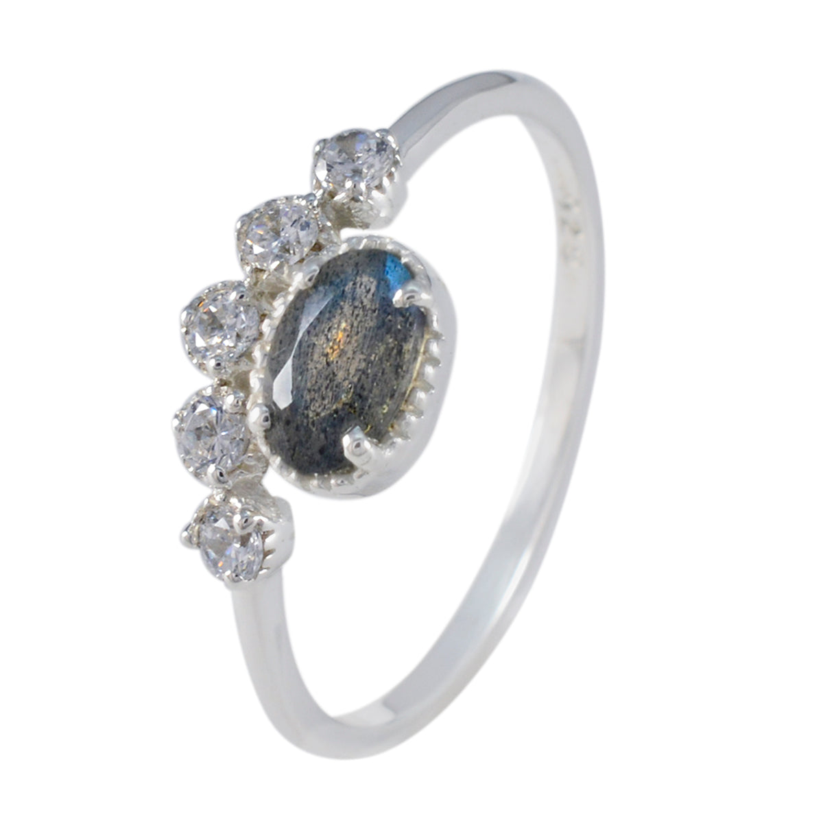 Priya Trendy Grey Halo Ring