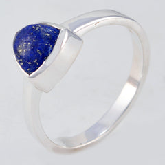 Emily Geometric Blue Solitaire Ring