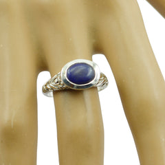zazlle Art Deco Blue Solitaire Ring