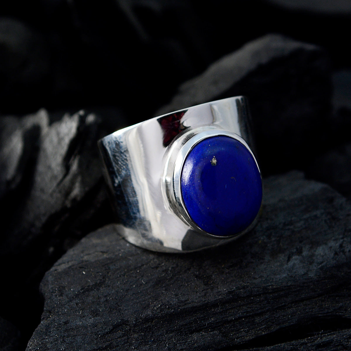 Sofia Armor Blue Solitaire Ring