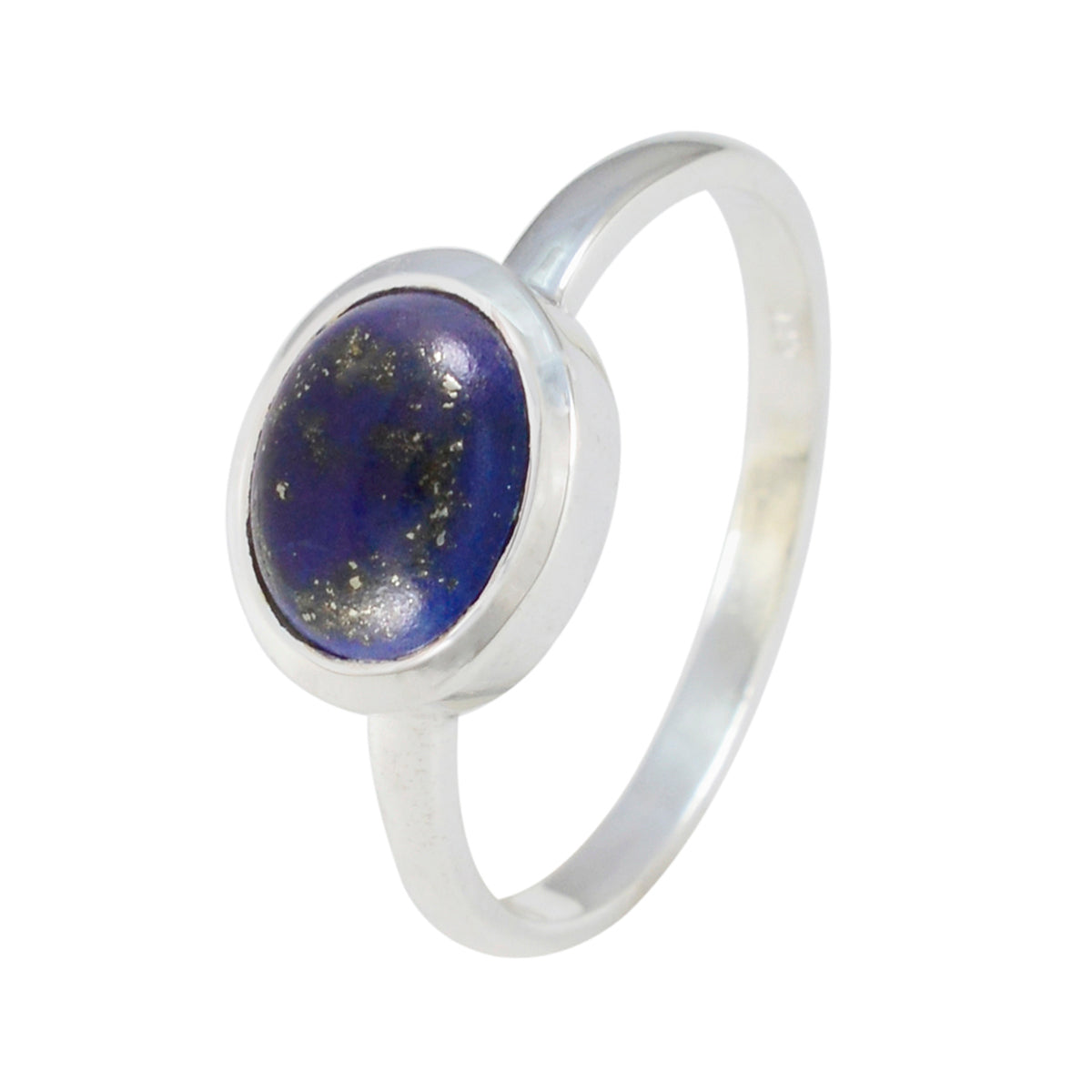 Hana Contemporary Blue Solitaire Ring