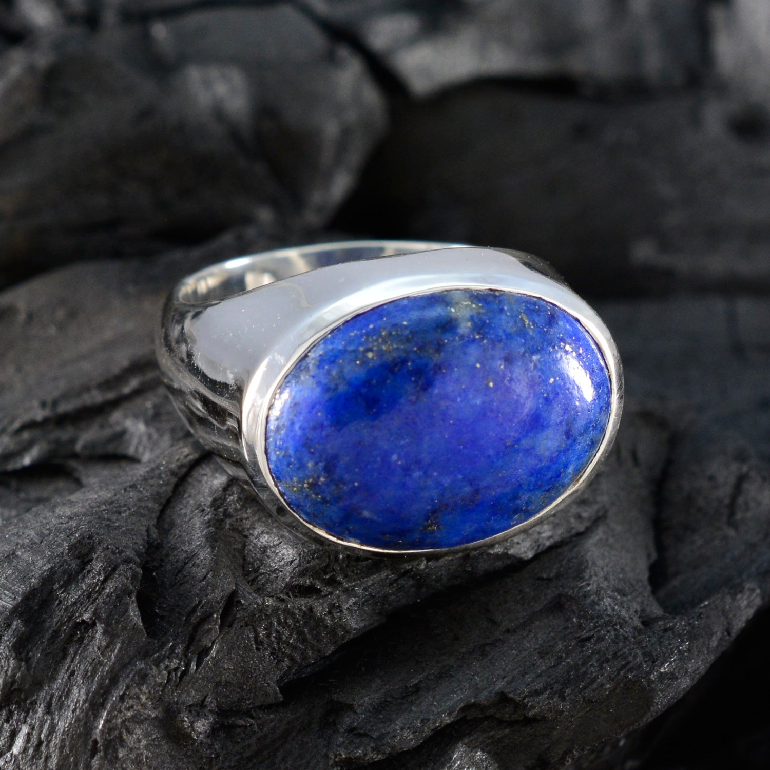 Savannah Boho Blue Solitaire Ring