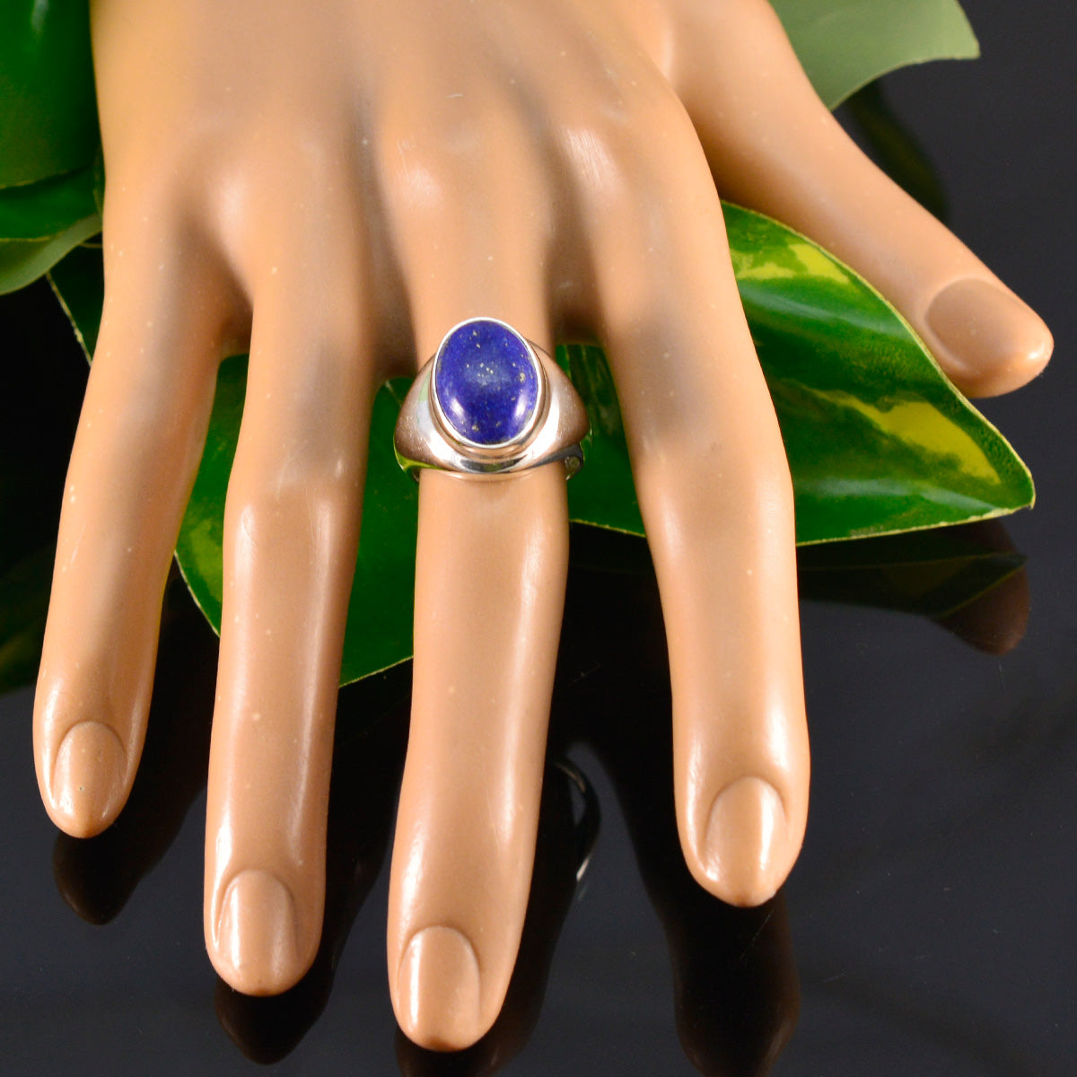 Ayesha Glamorous Blue Solitaire Ring