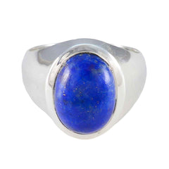 Dewi Promise Blue Solitaire Ring Lapis Lazuli Blue