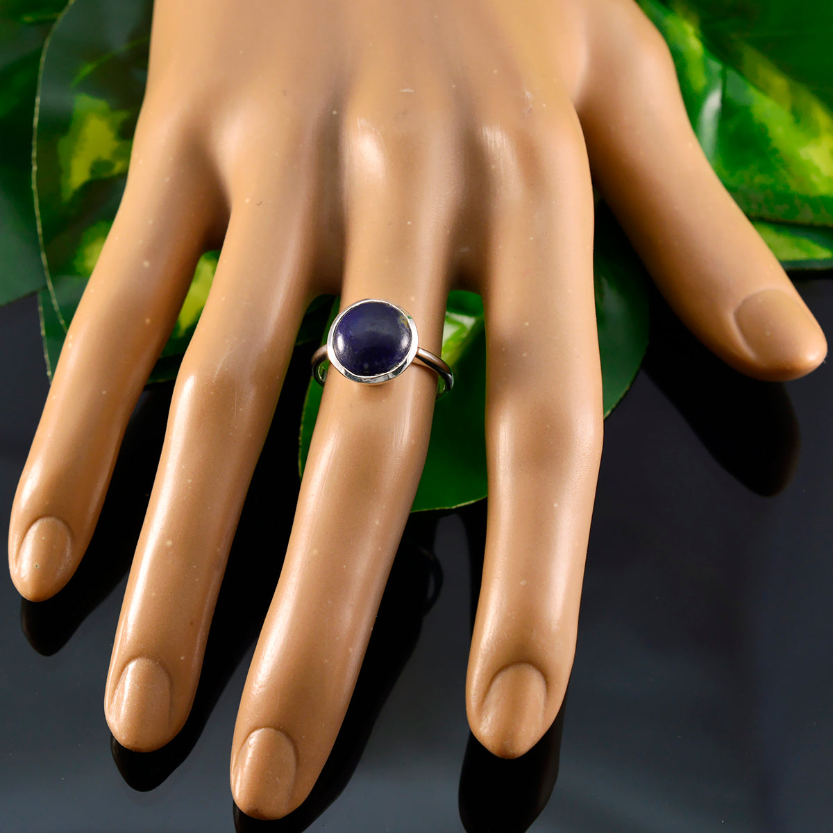 Antonia Trendy Blue Solitaire Ring