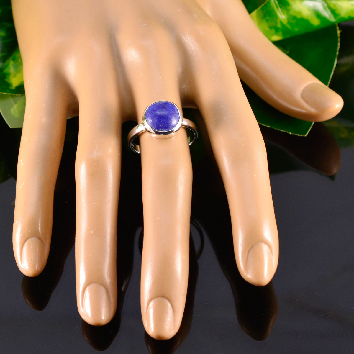 Evelyn Romantic Blue Solitaire Ring