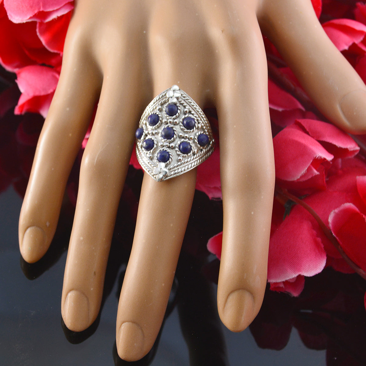 Liyana Heritage Blue multiple Ring