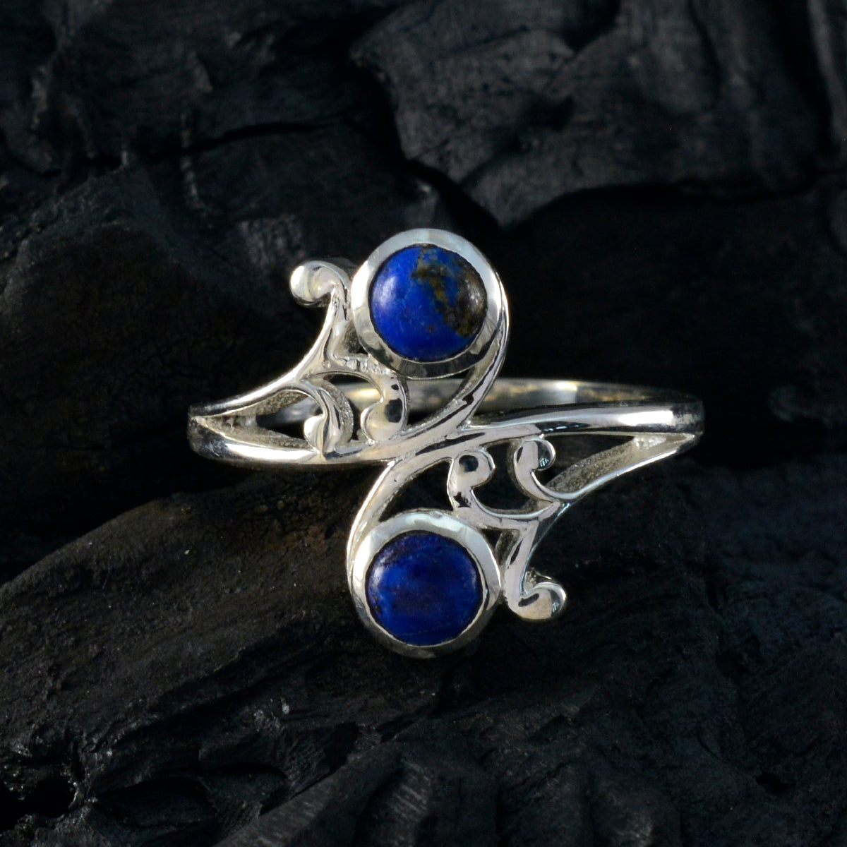 Antonia Cultural Blue Toi et Moi Ring