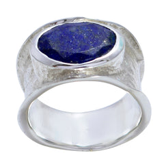 Bella Oversized Blue Solitaire Band