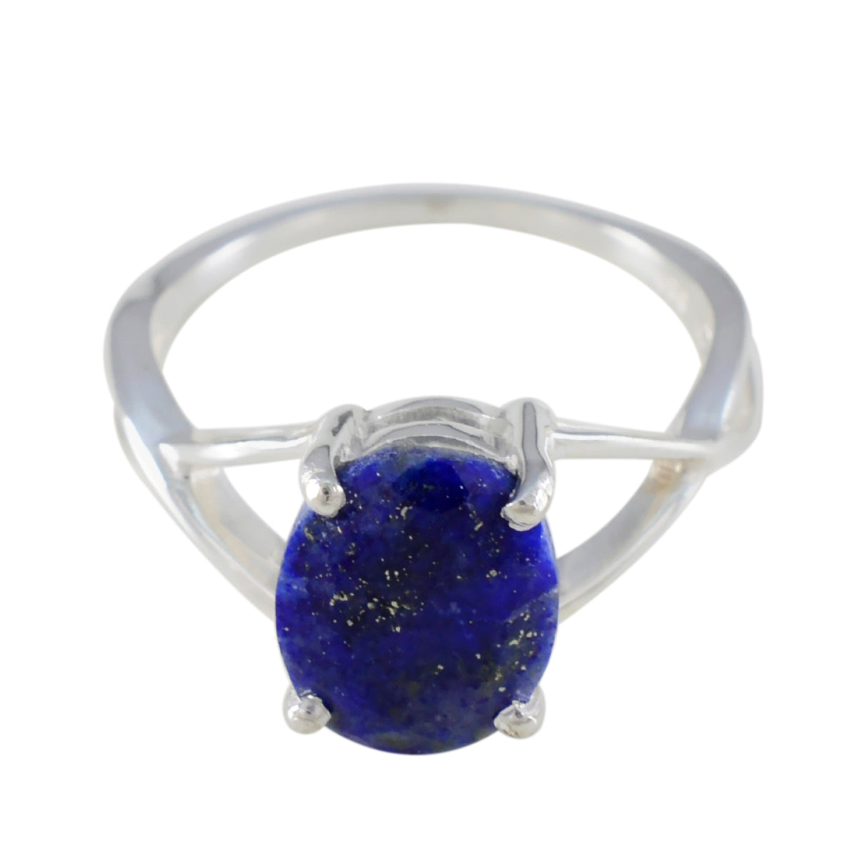 Seo-yeon Abstract Blue Solitaire Ring