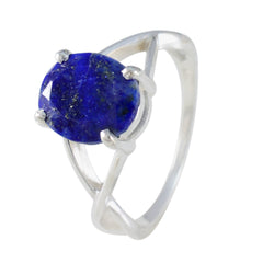 Seo-yeon Abstract Blue Solitaire Ring