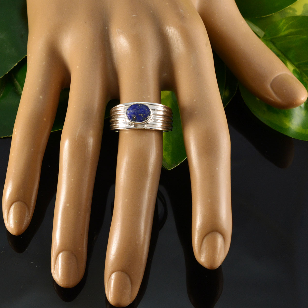 Abigail Promise Blue Solitaire Ring