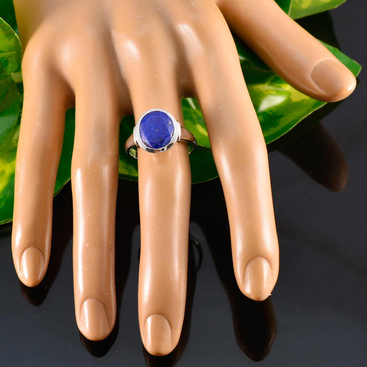 Harper Boho Blue Solitaire Ring