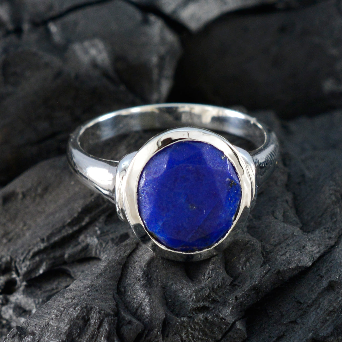 Harper Boho Blue Solitaire Ring